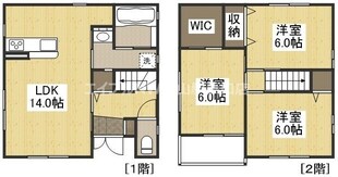 スカイヒルズ浜タウン　A-3の物件間取画像